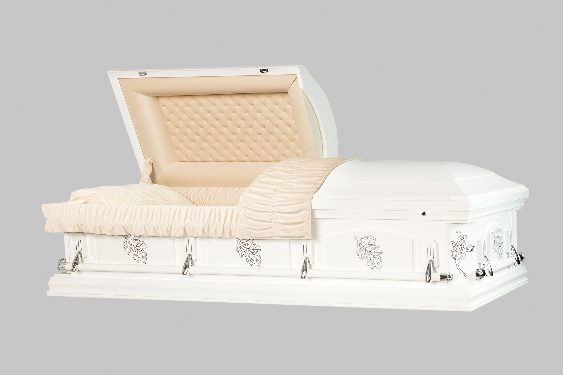 FALLEN LEAF WHT Casket